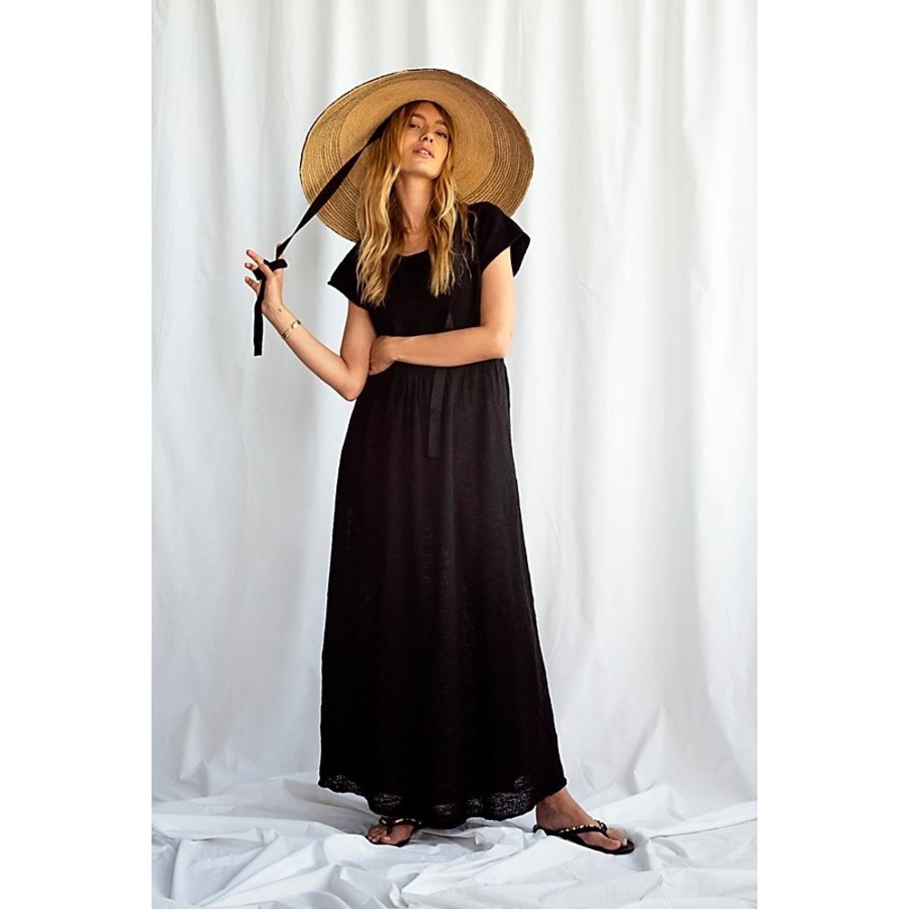 Free People Beach Myla Knit Sweater Dress Black S